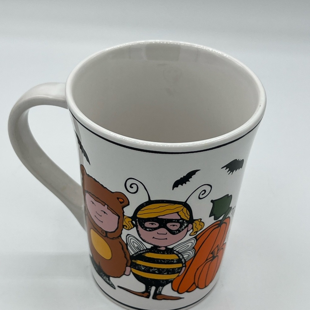 Halloween Goblins Mug Ursula Dodge Costumes Bats Stoneware Signature Vintage
